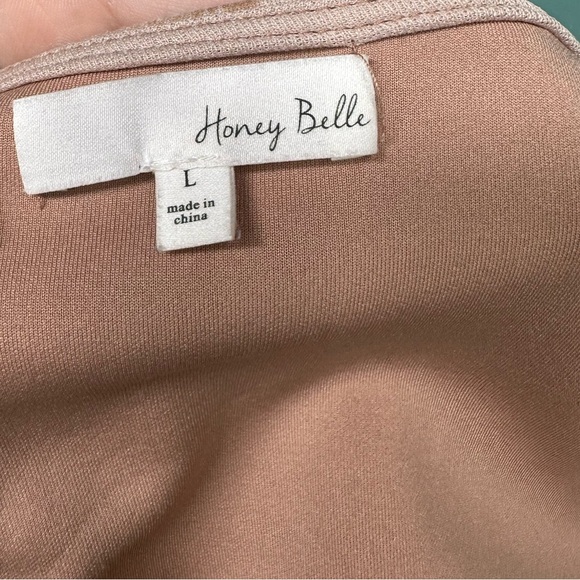 Honey Belle Pink Crop Top Size Large - Picture 7 of 9